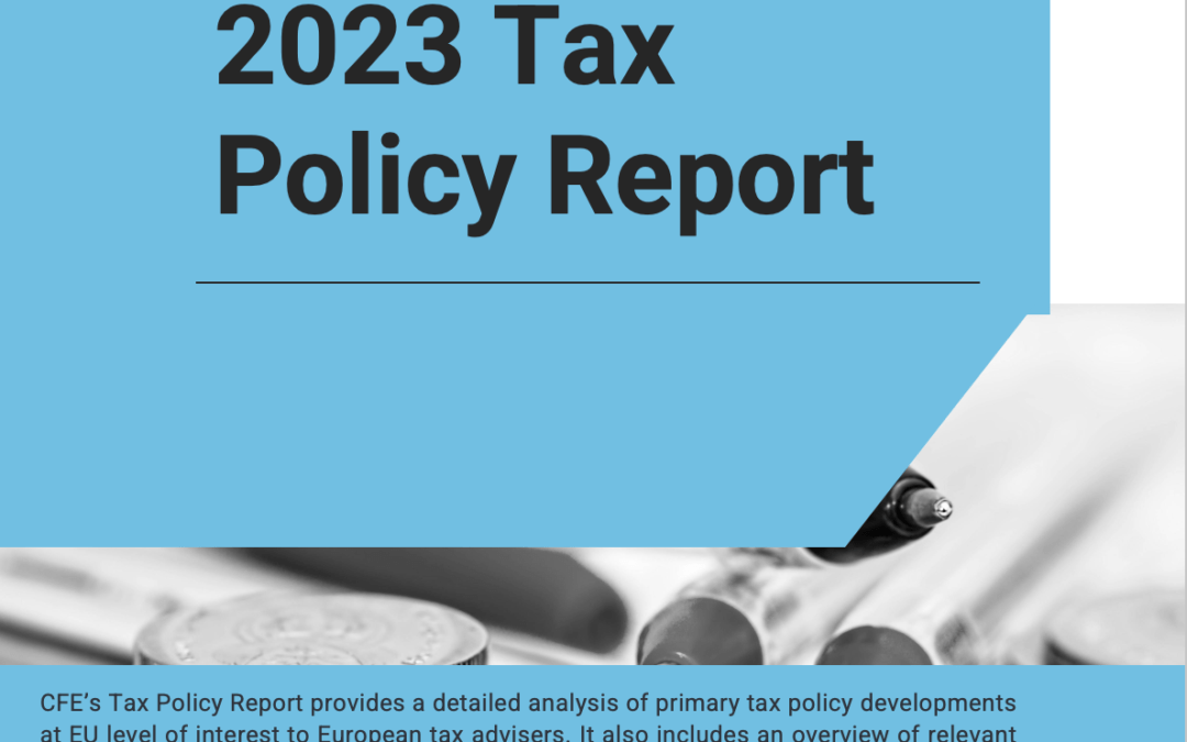 CFE’s 2023 Tax Policy Report