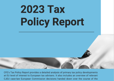 CFE’s 2023 Tax Policy Report