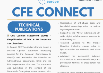 CFE Connect – August 2025