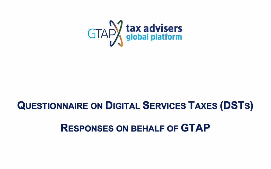 GTAP Questionnaire on DSTs