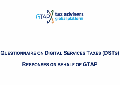 GTAP Questionnaire on DSTs