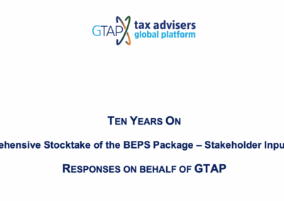 GTAP Submission to the 2025 OECD BEPS Stocktake Consultation
